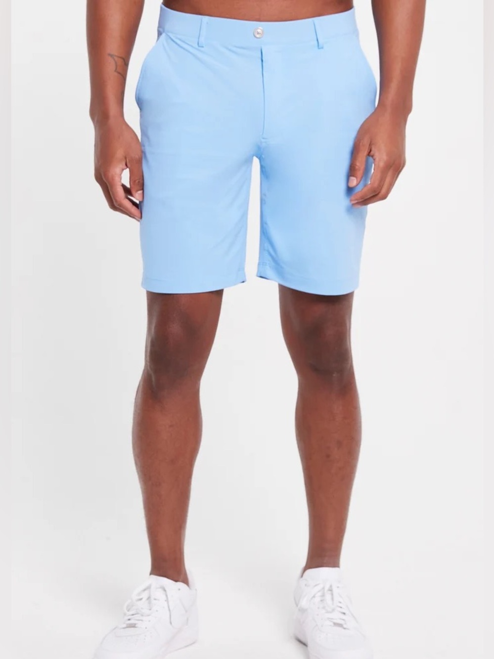 Redvanly Hanover Short 9” Small NWT Athletic Luxury Light Blue Men's Performance